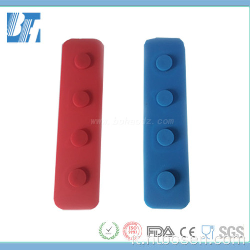 Colore personalizzato 5 chiavi silicone pulsanti Front Authesive senza funzione conduttiva